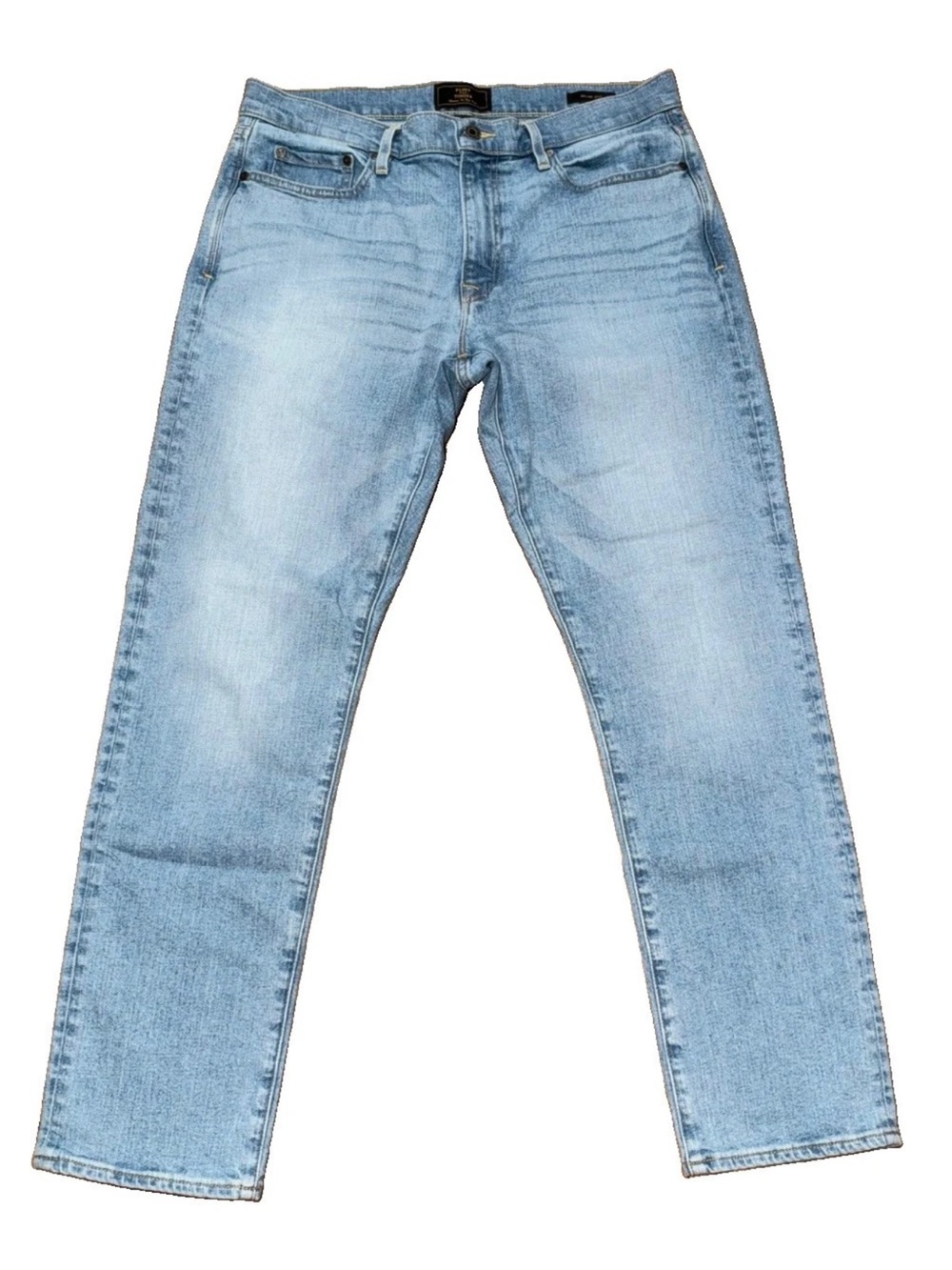 Flint and Tinder Slim Fit Jeans 34x30 Light Wash Made in USA Huckberry Denim